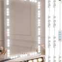 Vanity Lights for Mirror LED Makeup Light Strip with 3 Color Temperature Lighting Modes and Dimmable Stick on Vanity Bathroom Mirror,Ultra Bright (Mirror Not Included)