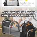 Astro alan Baby Diaper Bag with Changing Station, Waterproof Diaper Bag Backpack for Moms Dads with USB Charging Port, Baby Shower Gifts, Large Capacity diaper backpack, Black