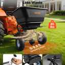 VEVOR Tow-Behind Spreader, 9.8 ft Spreading Width, Broadcast Spreader with 10" All-Terrain Tires, 85 lbs Capacity Hopper, Adjustable Flow Control, Lawn Spreaders for Seed Fertilizer Ice Melt