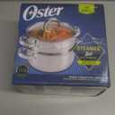 Oster Sangerfield 11-Inch Stainless Steel Everyday Cookware Pan with Steamer and Lid  Durable Nonstick Frying Skillet for Kitchen Cooking