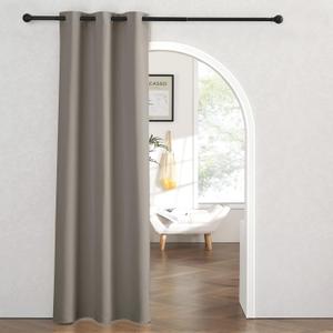 RYB HOME Temporary Doorway Curtains Blackout Privacy Room Divider Curtains Portable Drapes for Closet Wall Panel for Bedroom Living Room Dining Basement Window, W 60 x L 84 inches, Sand