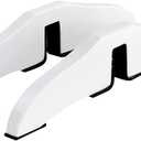 WELLAND Support Feet for 360 Degree Configurable Gate Collection, Espresso, A Pair White