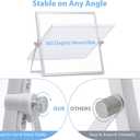 ARCOBIS Small WhiteBoard with Stand 10" X 10", Magnetic Double-Sided Dry Erase White Board Easel for Desk Students Home Office