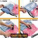 SpaceAid Travel Vacuum Bags for Luggage with Electric Pump, 24 Pack Vacuum Seal Bags for Clothing Travel, Space Saver Compression Bag for Backpack and Suitcase