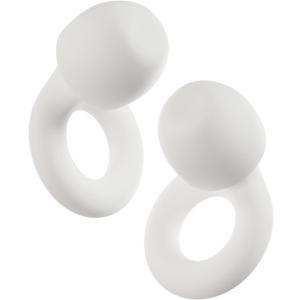 Loop Quiet 2 Ear Plugs Ultra-Comfy Reusable Noise-Reducing Earplugs for Sleep, Deep Focus, Travel, Sensitivity | Flexible Hearing Protection | Customizable Fit | 24dB (SNR) Noise Reduction (White)
