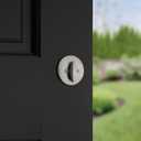 Kwikset 660 Deadbolt Lock, Satin Nickel Round Exterior Keyed Front Entry Door, Single Cylinder Dead Bolt, with Microban Protection