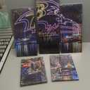 (60X100CM/5PCS) Frame Canvas Print Poster - Baltimore Inner Harbor American football Neon Ravens badge - City Landscape Wall Art for Home and Office Decor 