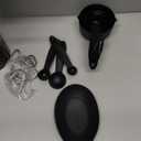 Umite Chef Kitchen Cooking Utensils Set, 33 pcs Non-Stick Silicone Cooking Kitchen Spatula Set with Holder, Wooden Handle Silicone Kitchen Gadgets Utensil Set (Black)