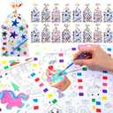Funrous 32 Sets Paint with Water Coloring Books for Toddlers Kids Watercolor Painting Kit with 32 Brushes Animal Car Space Dessert Arts and Crafts for Kid Painting Activity Birthday Gift Toy