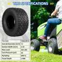 GICOOL (2 Pack) 13x6.50-6 Lawn Mower Tubeless Tire, 13x6.5-6 for Tractor Riding Lawnmowers, 4 Ply, Turf-V Pattern