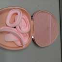Smart Case for Apple AirPods Max Supports Sleep Mode, with Ear Pad Case Cover/Ear Cups Cover/Headband Covers Silicone Accessories for AirPods Max Headphones,Hard Portable Carry Travel Storage Bag,Pink