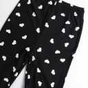 Girls Cat & Jack Heart Black Pajama Bottom Pants (L, 10-12)