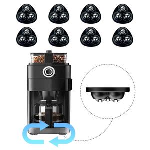 Appliance Casters - Furniture Sliders & Appliance Rollers for Kitchen, Coffee Machine, Blender, Oven - Helps Mom or Wife Easily Solve Countertop Sliding (Black, 8pcs)