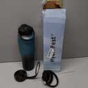 32oz Water Bottle Insulated with Straw, Leak Proof Water Bottles Mens Water Bottle Stainless Steel for Gym,Hiking,TravelSport,1 Liter, Bpa free (Blue Black Gradient)