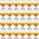 Qunclay 24 Pcs Shot Glasses Cute Cognac Snifter Small Brandy Snifter for Tasting Brandy Drinking Port Glasses for Whiskey Wine Beer (5oz)