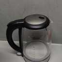 Cosori Electric Kettle, No Plastic Contact With Water, Wide Mouth For Easy Cleaning, Auto Shut Off, 1.7L Tea Kettle & Hot Water Boiler, Water Heater & Teapot, Borosilicate Glass, Black, 1500W (1.8 Quarts)