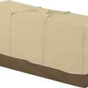 Classic Accessories Veranda Water-Resistant 60 Inch Patio Cushion and Cover Storage Bag, Patio Furniture Covers (Pebble/Bark/Earth)