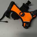 PHOEPET Reflective Dog Harness Large Breed Adjustable No Pull Vest with with Handle 2 Metal Rings 3 Buckles [Easy to Put on & Take Off](S, Orange)