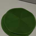 Silicone Hot Pot Holder Mats 12In (2-PCS) - Heat Resistant Countertop Protector with Non-Slip Geometric Pattern, Easy Clean Kitchen Trivet for Dining Table, Stove Top, Counter Safe Large Green