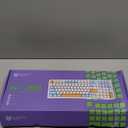 Qisan Wireless/Wired Mechanical Keyboard, Triple Mode 2.4G/USB-C/BT Wireless Gaming Keyboard, 100 Keys (98%) US Layout Brown Switch Rechargeable RGB Backlit Keyboards | Brown Combo