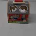 Melissa & Doug Take-Along Wooden Toy Barn, 11-Pc Portable Toddler Playset with Farm Animals & Pop-Up Roof, Preschool Learning Toys for Girls & Boys 2+