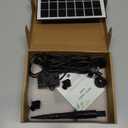 Garneck Solar Powered Fountain Pump for Pool and Garden Water Flow Easy to Install Submersible Water Fountain for Aquariums and Outdoor Decor