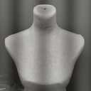 Female Dress Form Mannequin Torso Body with Adjustable Tripod Stand Dress Jewelry Display (Beige)