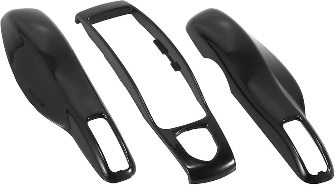 Unifizz 1 Set Gloss Black Car Remote Key Cover Fob Case Cover Shell ABS for P-o-r-sche Cayenne Panamera Macan