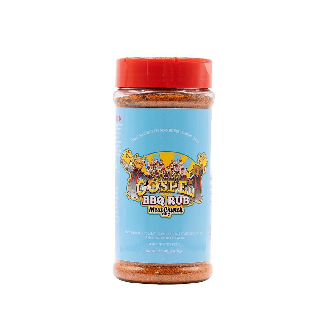 Meat Church Holy Gospel BBQ Rub 12.5oz, Best By: 03/11/26