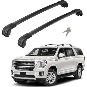 330lbs Lockable Roof Rack Cross Bars Fit for 2021-2026 Chevrolet Chevy Suburban & Tahoe & GMC Yukon/Yukon XL & Cadillac Escalade/Escalade ESV Aluminum Heavy Duty Roof Rails Crossbar