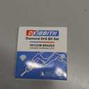 10 pcs 1/4" Diamond Drill Bits for Tile, Porcelain, Ceramic, Granite, Marble, Stone, Glass, Dry Drilling Tile Drill Btis with Storage Case and 1/4" Round Shank