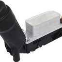 Engine Oil Cooler and Filter Housing Adapter gaskets Sensor Kit Replace 5184294AE Compatible with 2011-2013 Chrysler 200/300 Dodge Journey Jeep Wrangler Ram 3.6L Aluminium Silver