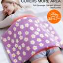 ALLJOY King Size Heating Pad for Back Pain Relief, 33x 17 Extra Large Heating Pad for Period Cramps, Mothers Day Gifts for Mom, Heating Pad for Neck and Shoulders and Back with Auto Shut Off Timer