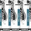Zebra Pen Steel, F-Refill Ballpoint Ink Refills, 0.7mm Fine Point, Black Ink, Fits Zebra F-301, F-402, and F-701 Ballpoint Pens, Smooth Writing Performance, 10-Pack (500723