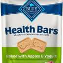 Blue Buffalo Health Bars Crunchy Dog Biscuits, Oven-Baked with Natural Ingredients, Apples & Yogurt, 16-oz Bag