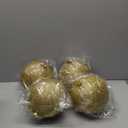 Liliful 4 Pcs Large Outdoor Christmas Ornaments Plastic Jumbo Fillable Balls Ornament Big Xmas Tree Hanging Decoration for Home Outside Holiday Lawn Yard Party (Glitter Gold)