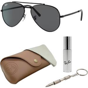 Ray-Ban RB3625 NEW AVIATOR Pilot Shaped Sunglasses for Men & Women with Official RAYBAN Eyewear Kit