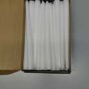 36 Pack White Taper Candles, 6-7 Hours Burn Time, Unscented and Smokeless, 4/5 x 10 Inch Dinner Candle Set for Household, Wedding, Party and Home Dcor Candlesticks