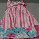 PATPAT Multipack Girl Toddler Dresses Sleeveless Flamingo Striped Toddler Casual Dresses, 3-4 Y