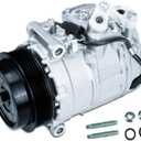 A/C Compressor w/Clutch Fit for 2000-2012 M-ercedes B-enz GL/ML/R320 350 GL/ML450 Air Conditioning Compressor for CO10807JC