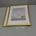 ENJOYBASICS 12x16 Picture Frame, Display Poster 9x12 with Mat or 12 x 16 Without, Wall Gallery Photo Frames, Gold, 2 Pack
