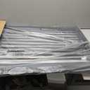 No Pawblems 55.1" Extra Tall Pet Gate for Cat/Dog, 29.9-44.4" Wide Auto Close Tall Cat Gate, NO Drilling Pressure Mounted for Doorways/Hallways, 1.37" Narrow Bar Spacing, Black