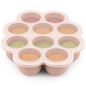 KeaBabies Silicone Food Freezer Trays with Lid, 2oz x 10 Pods Baby Food Storage Containers, Easy Puree Meal Prep, Breast Milk Silicone Freezer Molds, Dishwasher, Microwave Safe, BPA-Free Tray (Dusk)