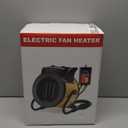 Aarcinhke Greenhouse Heater with Digital Thermostat, 1500W Electric Grow Tent Heaters, 3S PTC Fast Heating, 3 Modes Adjustment, Overheat Protection for Patio, Grow Tent, Greenhouse, Outdoor, Yellow