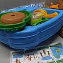 Water Table Toys for Kids Aged 3+, Kids Water Table with Auto Water-Absorbing Water Pump & Umbrella Outdoor Activity Sensory Play Table with Beach Toys Accessories Birthday Gifts for Toddlers, 48.8 Inches