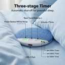 Ultra-Thin Bluetooth Pillow Speaker,Mini Portable Under Pillow Speaker with White Noise Timer Wireless Sleep Aid,Bone Conduction Sound Design for Side Sleepers,Private Stereo Sound for Adult&Kid,Blue