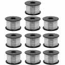 Rebar Tie Wire Coil, 1/32" 0.8mm, 360FT, Stainless Steel, 10 Rolls