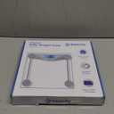 Etekcity Digital Body Weight Bathroom Scale, Large Blue LCD Backlight Display, High Precision Measurements,6mm Tempered Glass, 400 Pounds (Blinding Silver)