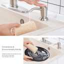 GAGALIFE Built in Counter Soap Dispenser (Brushed Nickel) for Kitchen Sink and Extension Tube Kit, Anti-Leakage Upgrade with 40" Tube No More Top Refill