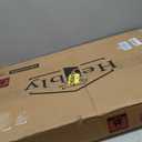 Heybly 40-50 Gal Fish Tank Stand with Drawer, Power Outlet, Black HAS004BK